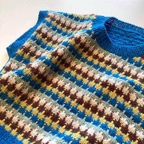 【パターン販売】西村知子さんの英文チュートリアルパターン Vol.11 Multicolor Vest