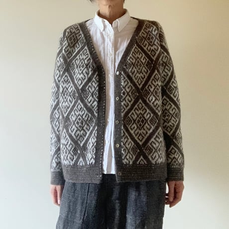 【パターン販売】ダイヤモンドラグランカーディガン
