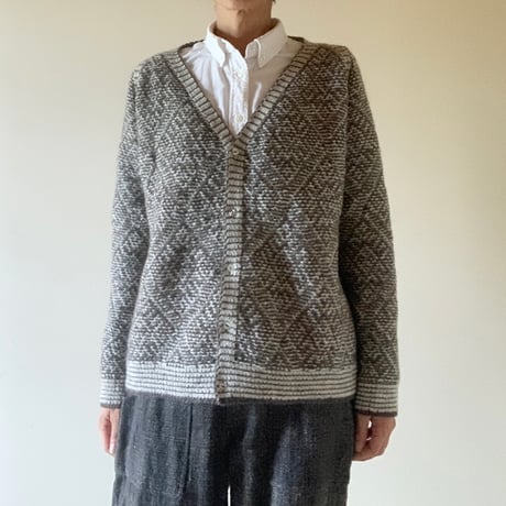 【パターン販売】ダイヤモンドラグランカーディガン