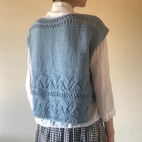 【パターン販売】西村知子さんの英文チュートリアルパターン Vol.06 Alberta Vest