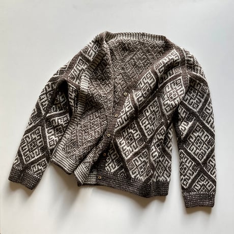 【パターン販売】ダイヤモンドラグランカーディガン