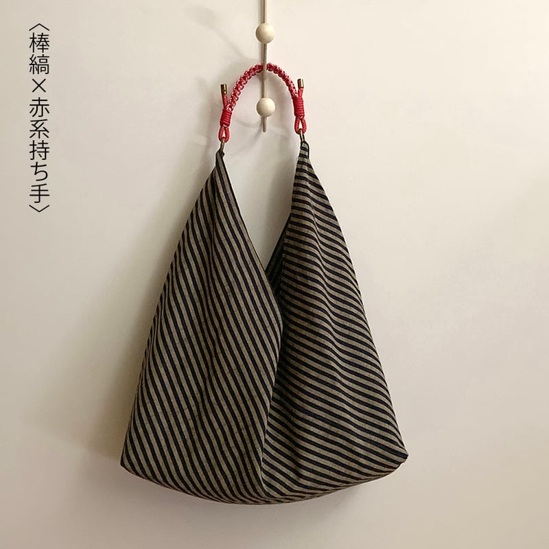 パターン販売（ソーイング）】パラコードの持ち手つきあづま袋