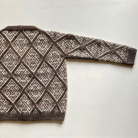【パターン販売】ダイヤモンドラグランカーディガン