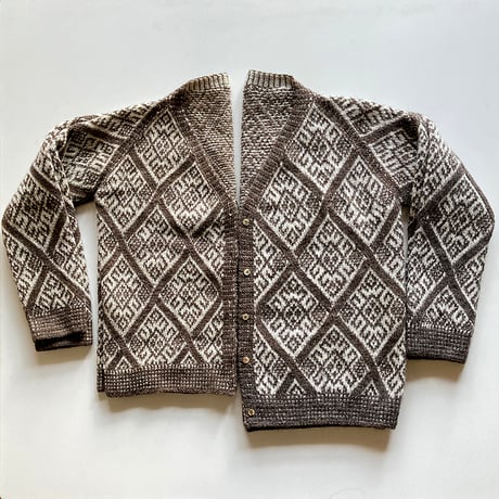【パターン販売】ダイヤモンドラグランカーディガン