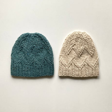 【パターン販売】西村知子さんの英文チュートリアルパターン Vol.01　ツイストステッチのジグザグハット