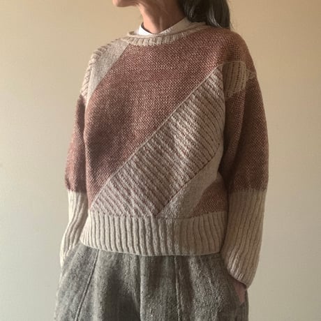 【パターン販売】シフトラインセーター