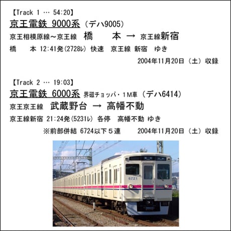 鉄道走行音CD 056　京王電鉄 9000系・6000系