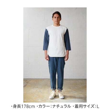 CROSS & STITCH 6.2オンス オープンエンド 3/4スリーブ ベースボールTシャツ　OE1230