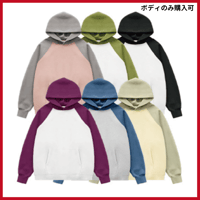 ラグランスリーブパーカー
