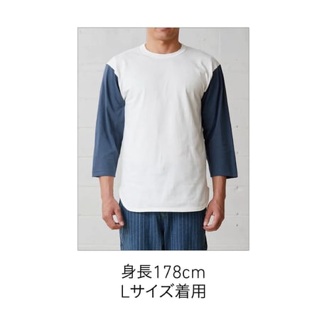 CROSS & STITCH 6.2オンス オープンエンド 3/4スリーブ ベースボールTシャツ　OE1230