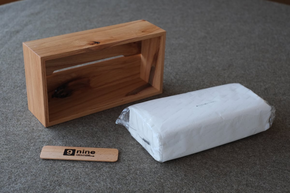 PUTS 木製 ティッシュボックス 木製ティッシュケース150 for soft pack tissue (アメリカンブラック