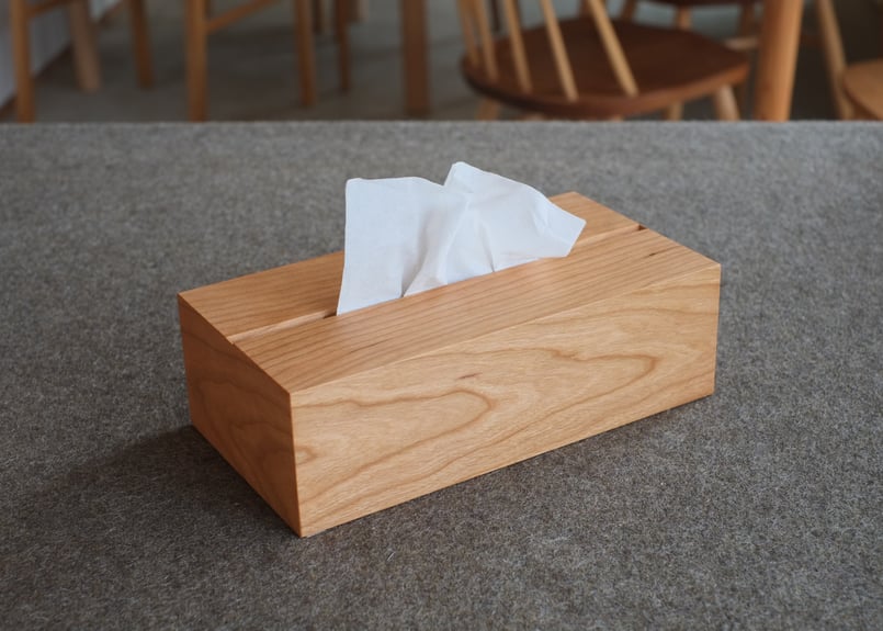 木製ティッシュケース150 for soft pack tissue (アメリカンブラック