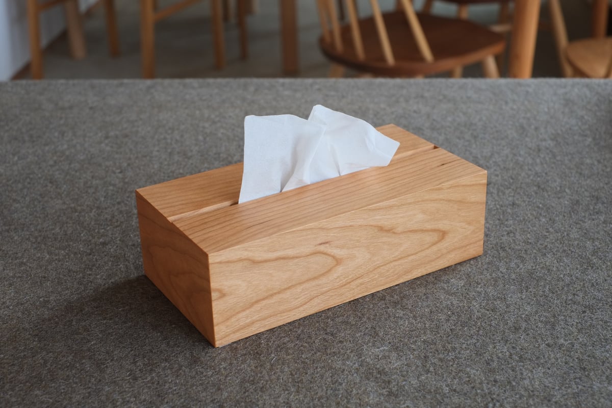 木製ティッシュケース150 for soft pack tissue (アメリカンブラック