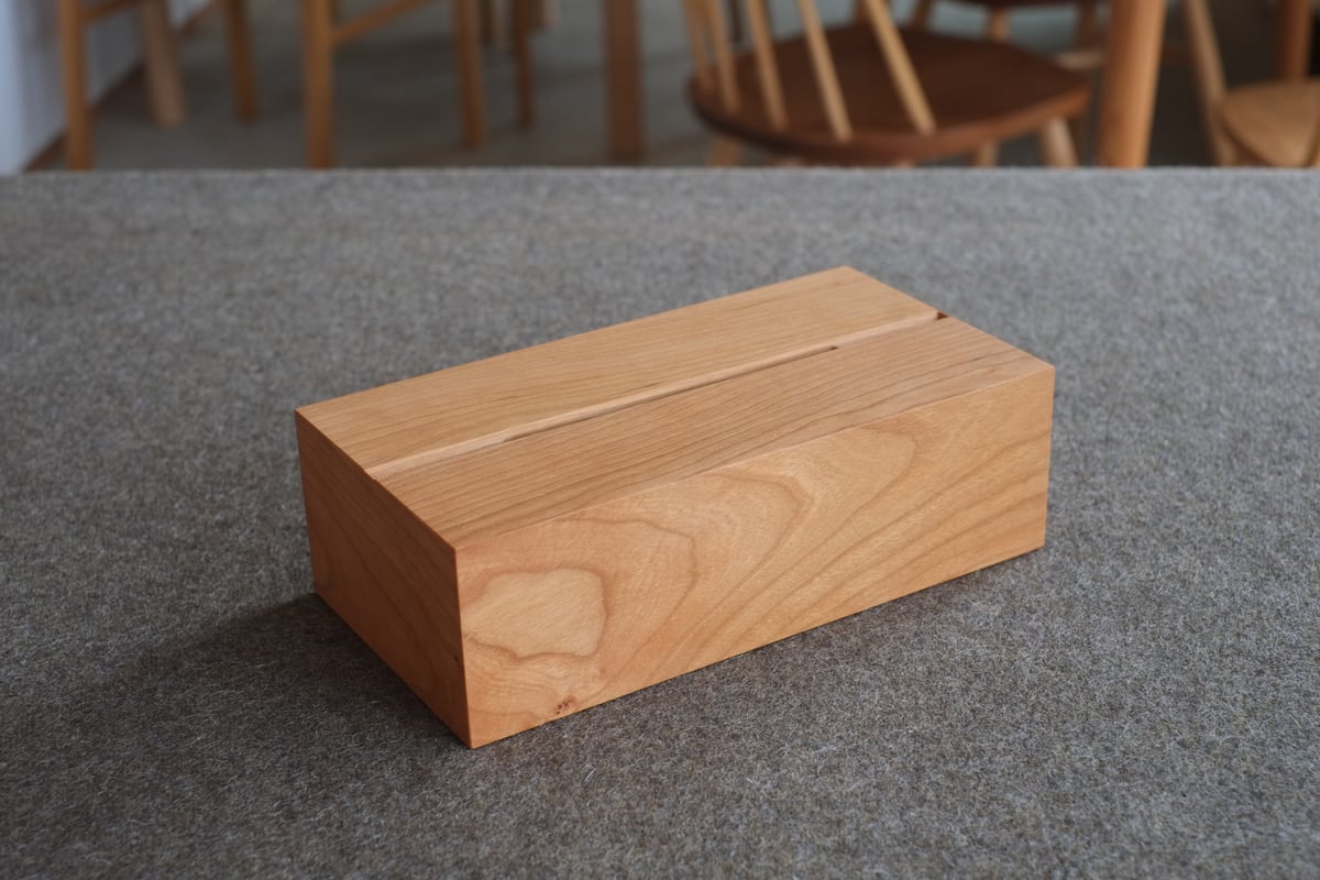 木製ティッシュケース150 for soft pack tissue (アメリカンブラック