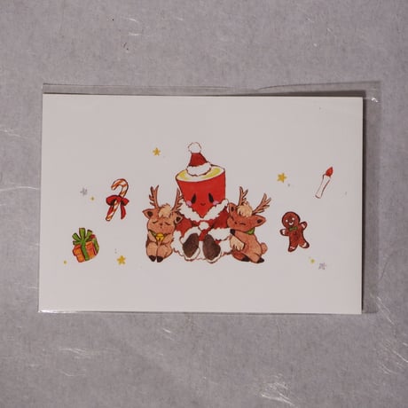 ひーぽーちゃん　ポストカード（クリスマス）