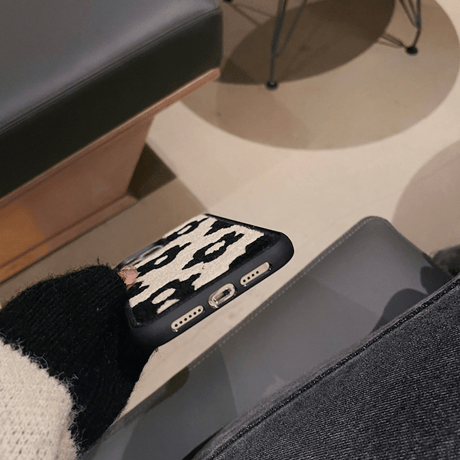 Black flower foam case