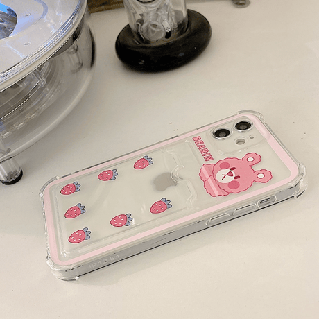 Animal clear card case