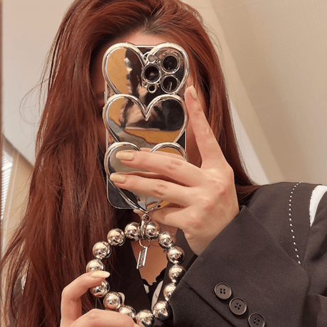 Silver Heart&Heart Case