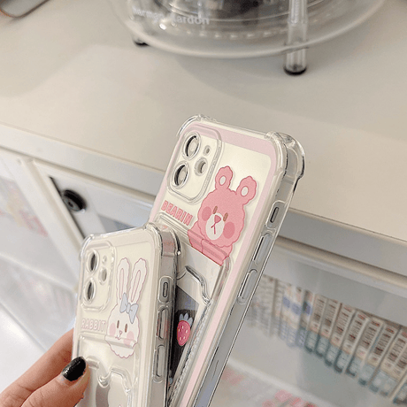 Animal clear card case