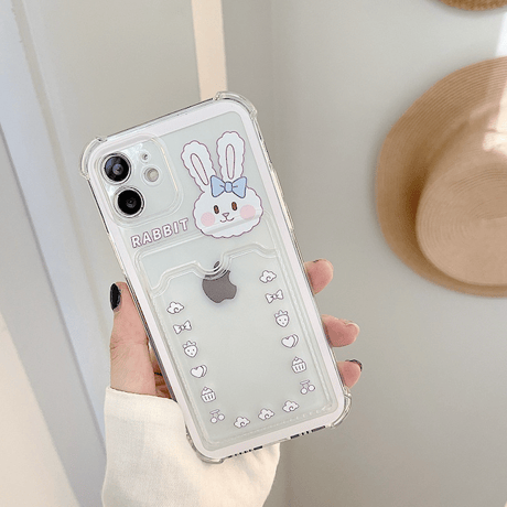 Animal clear card case