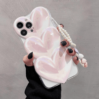 Pink Heart Strap Case