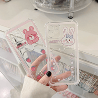 Animal clear card case