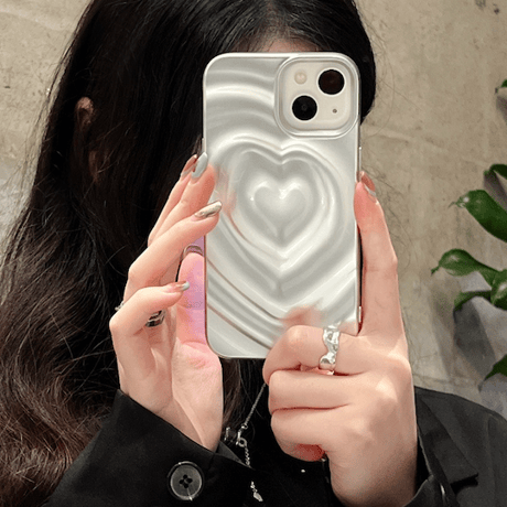 Silver heart beam case