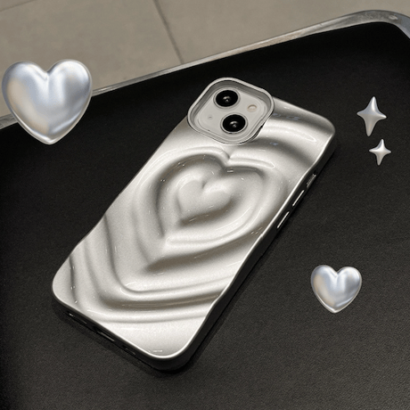 Silver heart beam case
