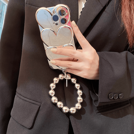 Silver Heart&Heart Case