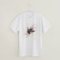 076 【長坂真護】Tシャツ「未来の農耕器具」（リサイクルポリエステル）