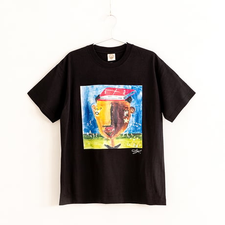 065 【長坂真護】Tシャツ「I know any knowledge」（オーガニックコットン）