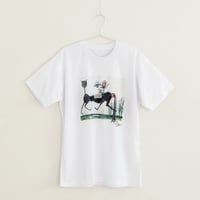 074 【長坂真護】Tシャツ「Our friendship」（リサイクルポリエステル）