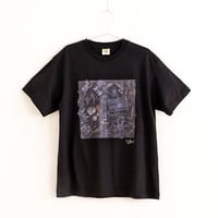 061 【長坂真護】Tシャツ「Accumulated Black」（オーガニックコットン）