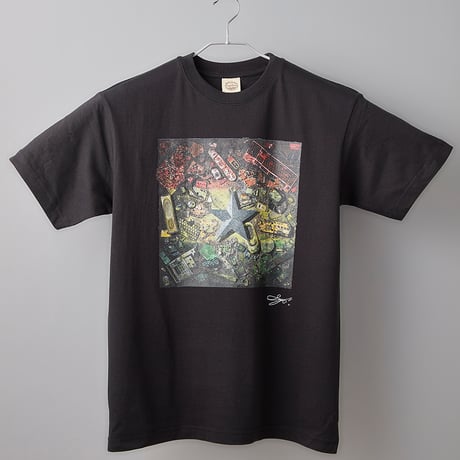 058 【長坂真護】Tシャツ「Ghana's Flag」（オーガニックコットン）
