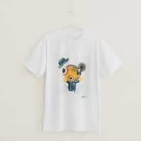 072 【長坂真護】Tシャツ「Flying Hat」（リサイクルポリエステル）
