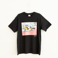 077 【長坂真護】Tシャツ「Superstars」（オーガニックコットン）