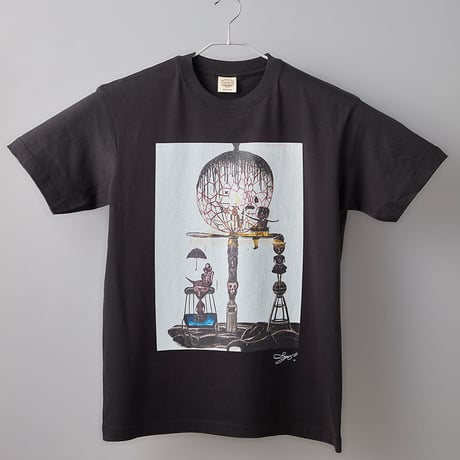 043 【長坂真護】Tシャツ「内界は外界であり、外界は内界であって、内界は外界である」（オーガニックコットン）