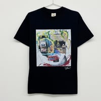 086 【長坂真護】Tシャツ「plastics Jackson」（オーガニックコットン）