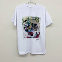 086 【長坂真護】Tシャツ「plastics Jackson」（リサイクルポリエステル）