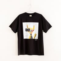 064 【長坂真護】Tシャツ「FOX knows anything」（オーガニックコットン）