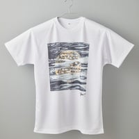 002 【長坂真護】Tシャツ「世界平和の空気清浄器」（リサイクルポリエステル）