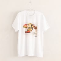 040 【長坂真護】Tシャツ「The colorful dinosaur」（リサイクルポリエステル）