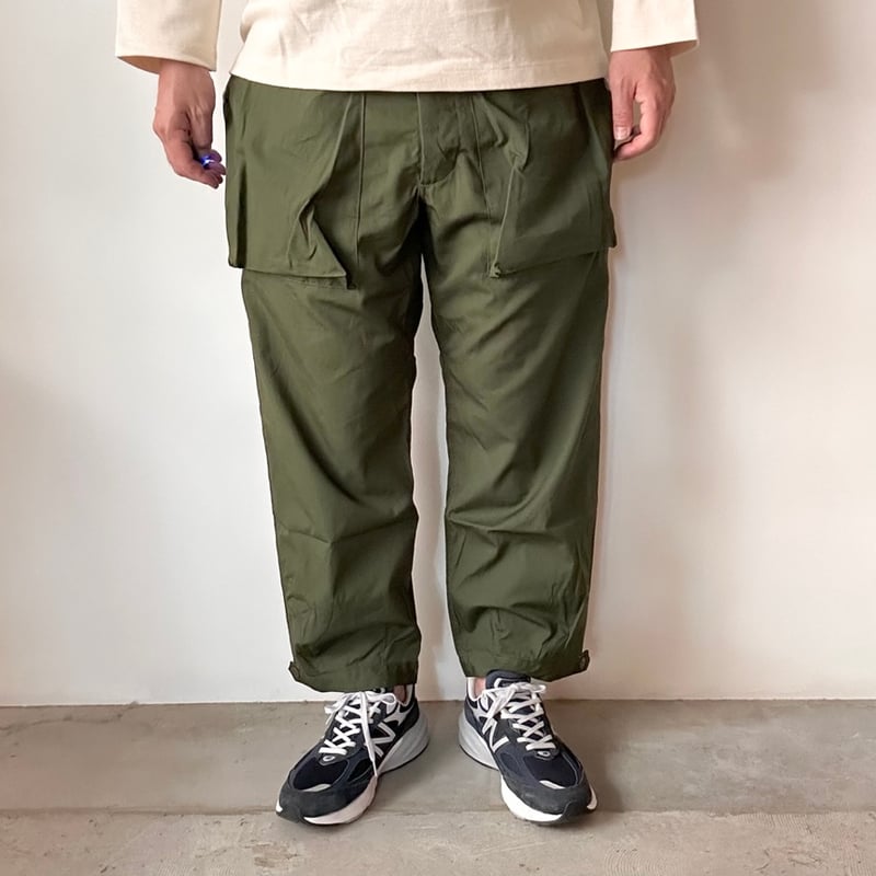 SASSAFRAS / DIGS CREW PANTS 4/5 (OLIVE) | weaver