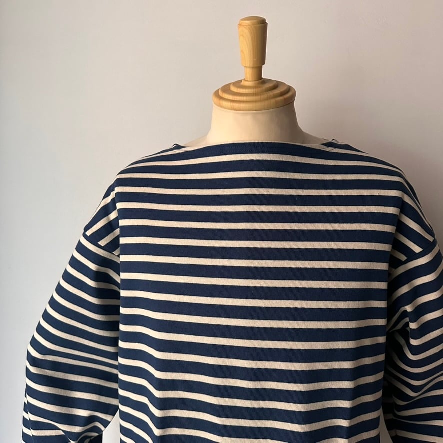 SAINT JAMES / OUESSANT LOOSE (ENCRE/ECRU) | weaver SAINT JAMES / OUESSANT LOOSE (ENCRE/ECRU) | weaver