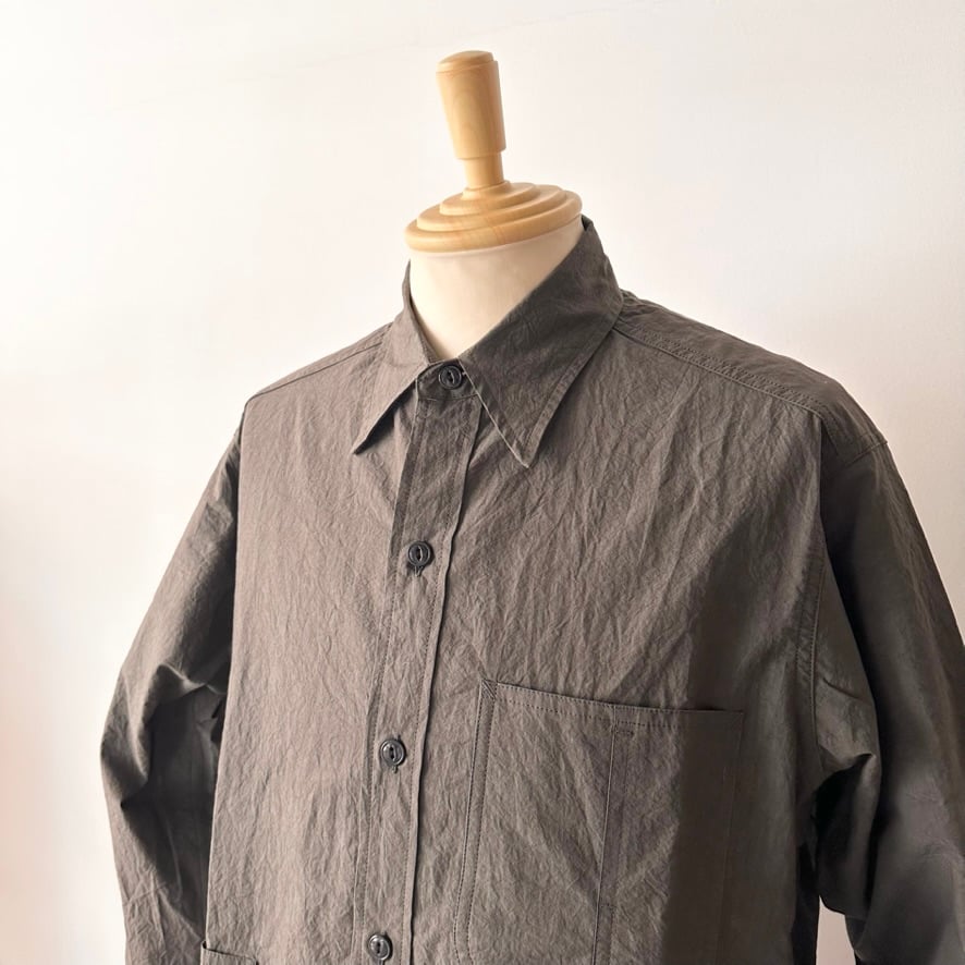 SASSAFRAS / DIGGIN SHIRT (CHARCOAL) | weaver