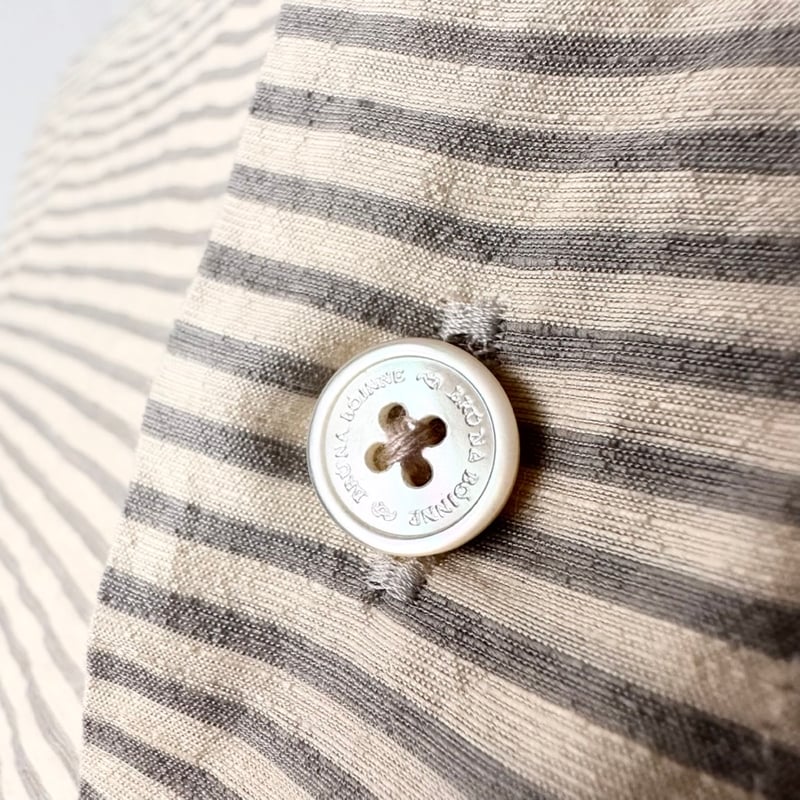 新品 BRU NA BOINNE 23SS シルク タイダイ クラケリー シャツ STILL BY HAND - 【ラスト1点】【23SS】シルク混両胸ポケット