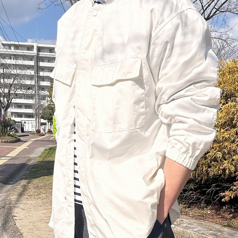 SASSAFRAS / DIGS CREW PROTECTIVE JACKET (WHITE)