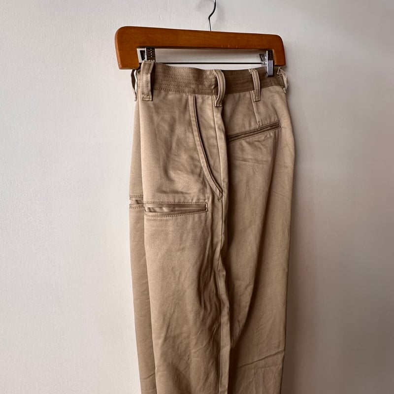 SASSAFRAS / WHEEL BARROW PANTS (KHAKI) | weaver