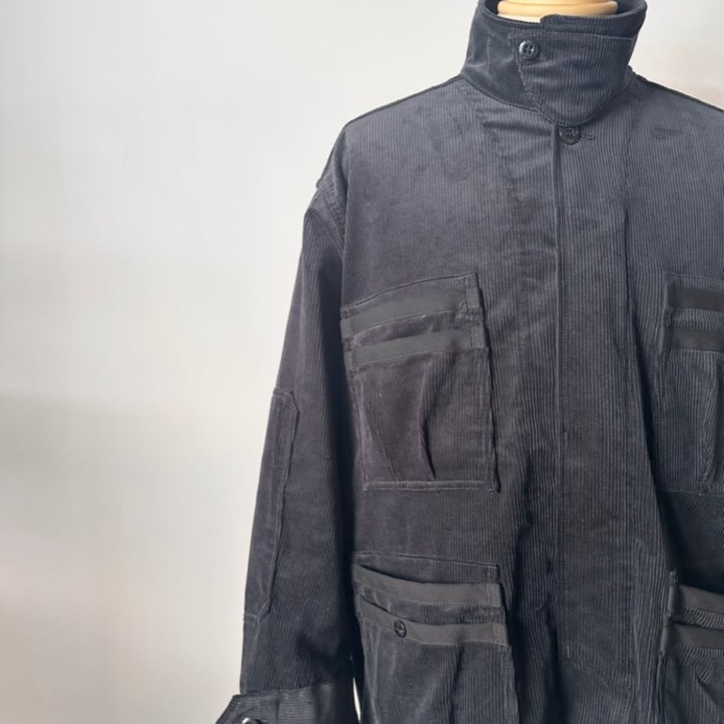 SASSAFRAS / OVERGROWN FATIGUE JACKET(BLACK) | w