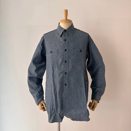 【美品】ササフラス　ベースボールシャツ　ウール×ナイロン　S グレー　日本製 美品】ササフラス ベースボールシャツ ウール×ナイロン S グレー